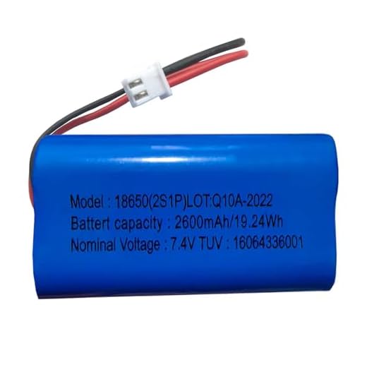 AOLIKES 7,4 V Lithium-Ionen-Akku 2600 mAh Wiederaufladbare Akkuzelle mit XH2.54-2-Pin-Anschluss Stecker, DIY-Batterien 18650 2S1P-Li-Ion-Akkupack unterstützen 3C-Dauerentladung