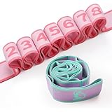 2 PCS Kids Stretching Strap - 8-Loop Adjustable Stretch Bands for Dance, Ballet, Yoga, Gymnastics Workout, Children‘s Fitness Equipment, Stretching Resistance Bands and Home Flexibility Training