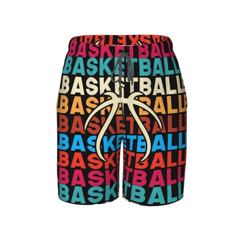 Baseball Glove Bat Teen Boys Swim Trunks Quick Dry Shorts Summer Beach Shorts for Big Boys