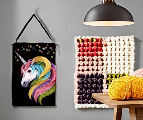 Image of YOOTOM Latch Hook Rug Kits for Adults,DIY Embroidery Needlework Rug Tapestry Set,Pre-Printed Canvas and Pre-Cut Yarn,20x15in