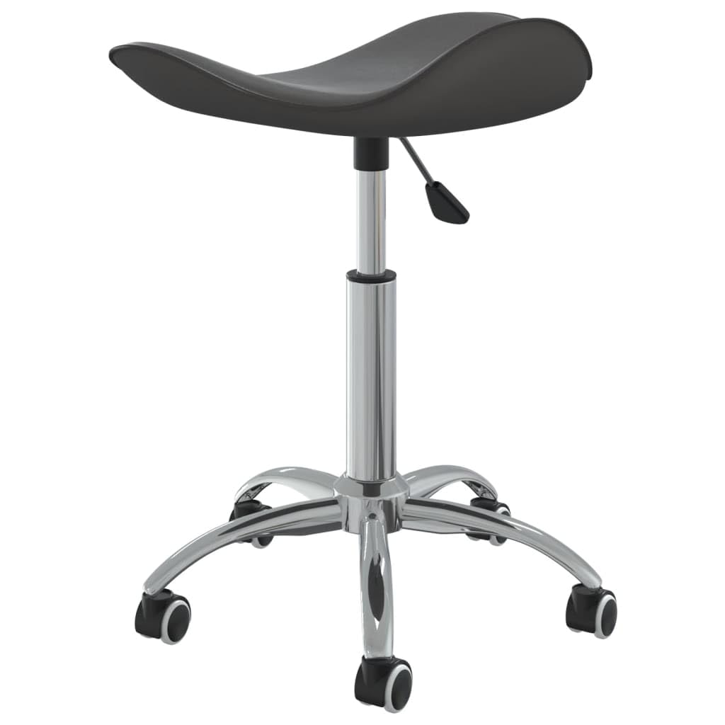 vidaXL Tabouret de Salon et Spa Chaise de Beauté Tabouret de Coiffure Chaise de Travail Réglable Pivotante Intérieur Gris Similicuir