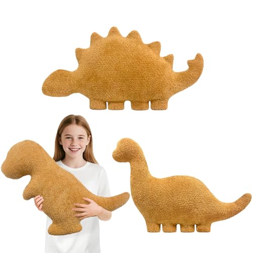 Andywoo Dino Chicken Plush Nuggets Pillow for Funny Birthday Gifts,