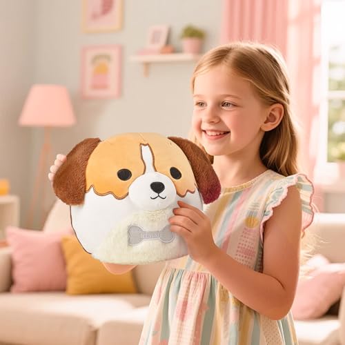 Image of Plush Stuffed Animals Pillow Dog Cute Soft Puppy 10in
