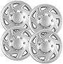 Hubcaps.com - Premium Quality 16' Silver Hubcaps/Wheel Covers fits Ford Van, One-Piece Heavy Duty Construction (Set of 4)