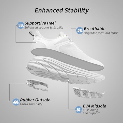 Image of Grand Attack Men's Road Running Walking Shoes | Max Cushioned Comfort | Durable Non-Slip | Breathable Athletic Tennis Cross-Training Sneakers