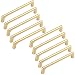 Produktbild Margueras Türgriff, 128 mm, Goldfarben, gebürstet, für Möbel, Küche, Schrank, 10 Stück