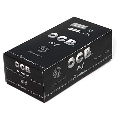 1 box - OCB Single Premium No1 rolling paper regular size 70mm - 2500 papers Cover