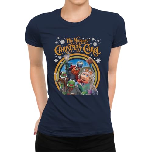 The Muppet Christmas Carol - Weihnachten Damen T-Shirt, Navy Blau, L