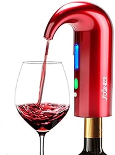 Electric Wine Aerator Pourer decenter,Stopper Multi-Smart Automatic Wine Decanter,Premium Aerating Pourer and Decanter Spout,Wine Preserver Decanter Wine Aerator,Red