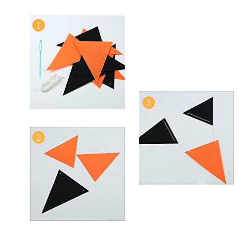 Halloween Pennants Banners, Jmyo Durable And Reusable With 20Pcs Pennants Flags Party Decoration, 20Ft #TOP6