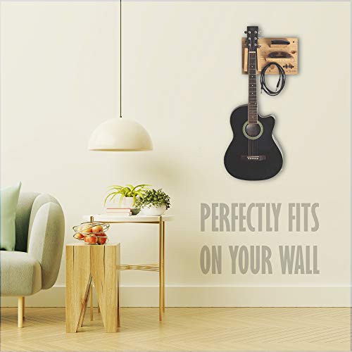 Image of Hype String Guitar Wall Panel || Guitar Wall Hanger || Wooden Guitar Wall Stand