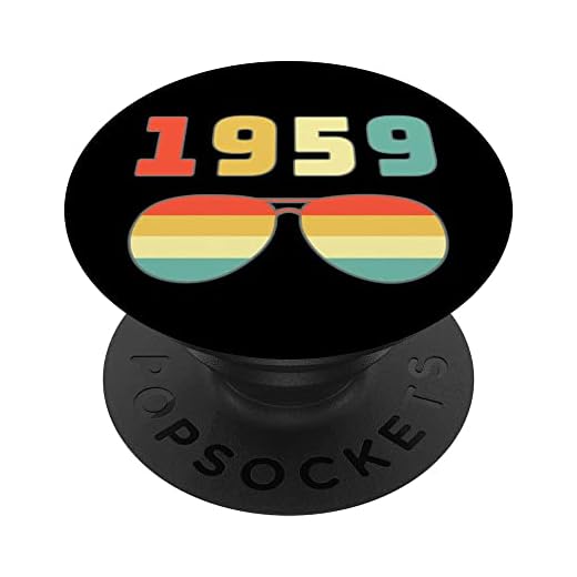 Born In 1959 Edición Limitada 1959 Cumpleaños Pop Socket 1959 PopSockets PopGrip Intercambiable