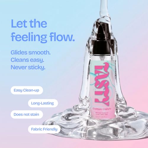 Image of IntiMD Tasty Cotton Candy Water Based Flavored Edible Oral Gel, 2 Ounce, for Men, Women and Couples