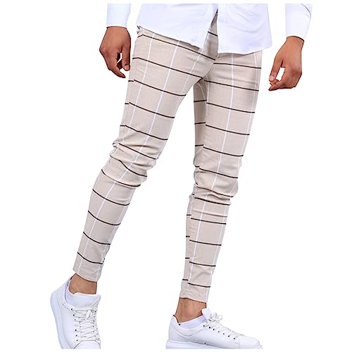 Ymosrh Men's Pants Slim Fit Dress Pants Fashion Skinny Stretch Casual Business Pants Golf, S-3XL