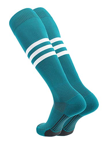 Image of Baseball & Softball Socks | USA Made Dugout Series Striped | Over the Calf | Sizing for Youth Boys, Girls, Men, & Women's