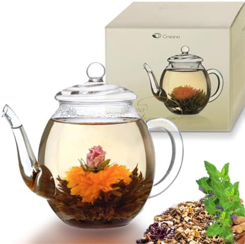 Creano Glass Teapot high with Glass Lid | 0,5 L