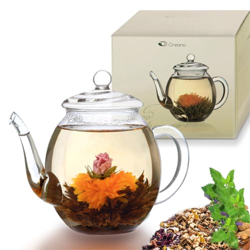 Creano Glass Teapot high with Glass Lid | 0,5 L