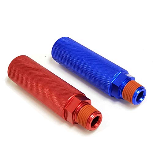 UrMarketOutlet Phillips Industries Clamshell Coiled Air Gladhand Grip Handle Extension (12-600) (Red Blue)