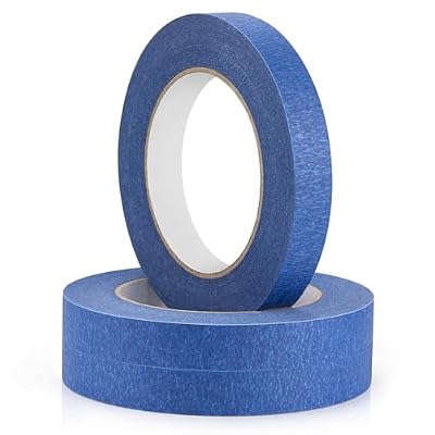 KICNIC Premium Blue Painters Tape 3 Rolls, 180 Yards Total, Paint Tape for Multi-Purpose, Painting, Painter's, Masking Master Tape for Crafts Arts & Labeling, 0.7in x 60yd Each