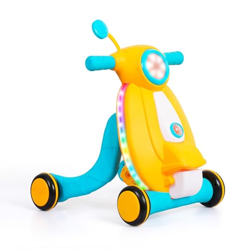 Image of Luusa Pro Kids Tiny Steps Baby Walker | Toddler Walker with Lights, Music, and Ball Game | 2-in-1 Interactive Activity Walker Reda | Proudly Made in India