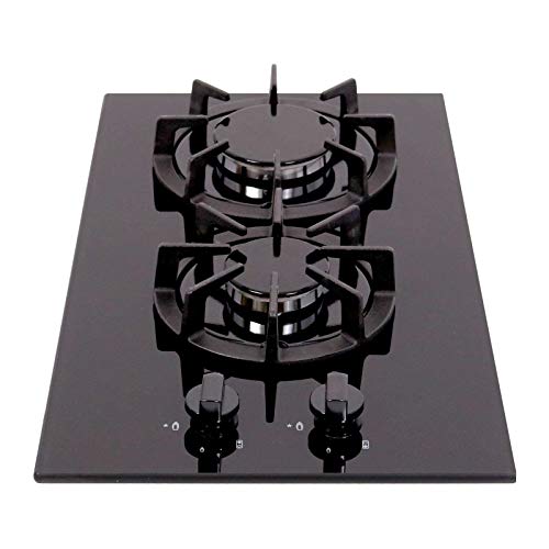 SIA 30cm Black Gas Hob AMZBGH30BL