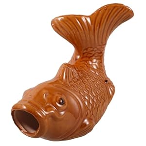 MAGICLULU Keramik Fisch Wandspringbrunnen