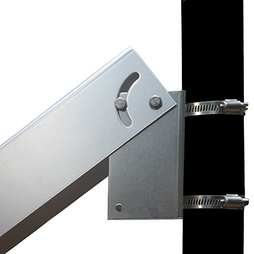 Solar Panel Pole Mount Kit Single Arm Pole-Wall Mounting Brackets Support Solar Panels from 5W to 50W - Image 4