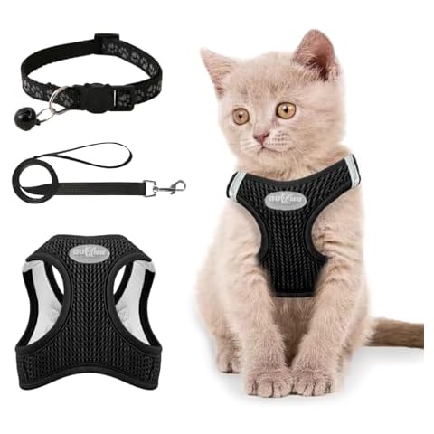 Muecleao Adjustable Escape Proof Cat Harness Cover