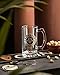 Guinness Label Tankard with Pewter Logo Beer Pub Style Pint Glass - Tankard Style Glass with Metal Badge