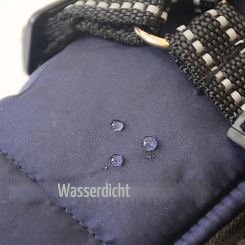 Oncpcare 2 in 1 Große Hundejacke mit Geschirr, Outdoor Hundesport Weste, Warm Haustier Wintermantel für große Hunde (Camo)