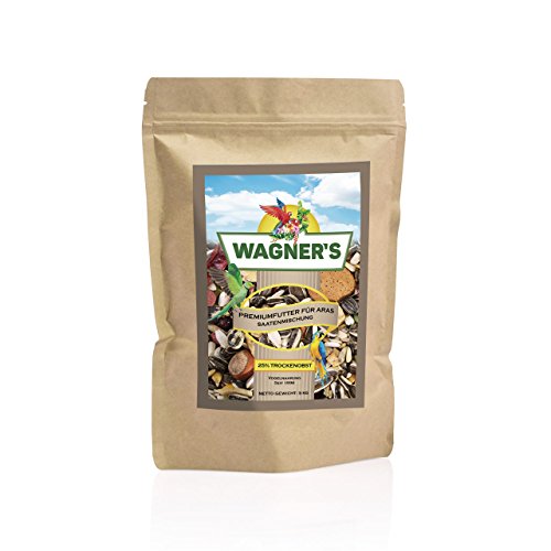 Wagner's | Premium Futter für Aras - 5 kg Körnerfuuter mit Obst & Nüssen
