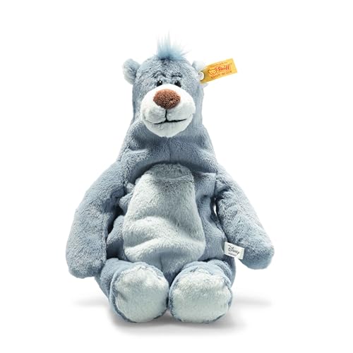 Image of Steiff Disney Soft Cuddly Friends Baloo 12", Premium Stuffed Animal, Blue Grey