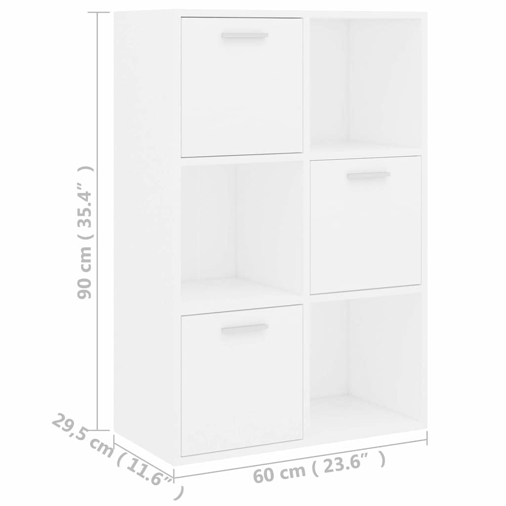 Hothingwell Biała szafka do przechowywania 60x29,5x90 cm z drewna