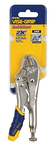 Irwin Tools Vise-Grip Locking Pliers, Fast Release, Curved Jaw With Wire Cutter, 5-Inch (9T) #TOP1