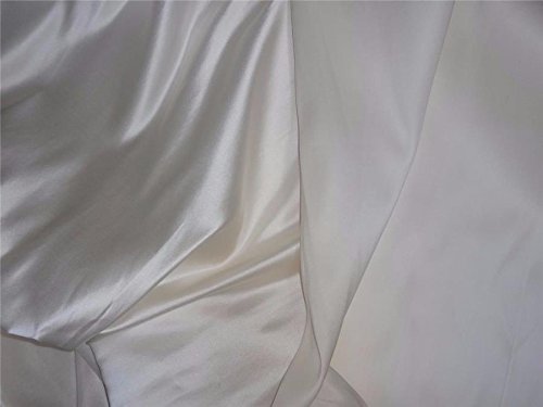 Soie ivoire hollandaise au yard 152 cm largeur avec doublure satin organza intégrée - 2