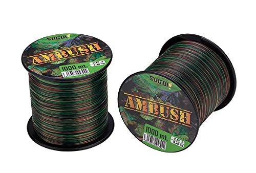Sugoi Monofilament Camouflage Ambush, Diameter 0.25mm Resistance 7.10kg Coil of 1000mt
