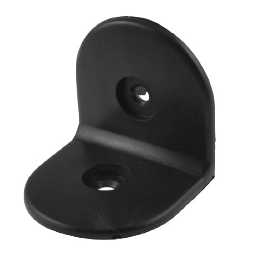 Sourcingmap a13022300ux0083-90 grados conector soporte de estante de plástico negro en ángulo recto