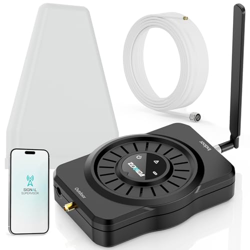 ZORIDA Cell Phone Booster for All U.S Carriers, Boosts 5G 4G LTE 3G, Cell Phone Signal Booster for...