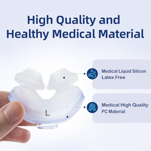 Image of 3 Packs Replacement Nasal Pillow Cushion for ResMed AirFit P10, Compatible with Original Airfit P10 Frame, Replacement Silicone CPAP Supplies, Reliable Seal & Lighter Weight, Large