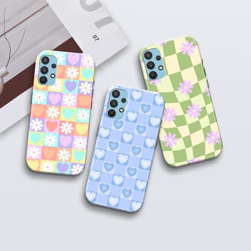 Image of COLORflow Back Cover Compatible with Samsung Galaxy A52 4G / 5G / A52S 5G | Multi Colour Checkered Customized | Glossy Armoured Bumper with Camera Protection Back Cover