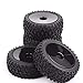 YanHui-LZC Conveniente neumático de Coche RC, 1:10 Neumáticos Escala y con la Rueda 12 mm Hex encajan Buggy Off-Road Car Model Modelo Juguetes Colecciones Regalos para Modelo de Coche (Color : Black)