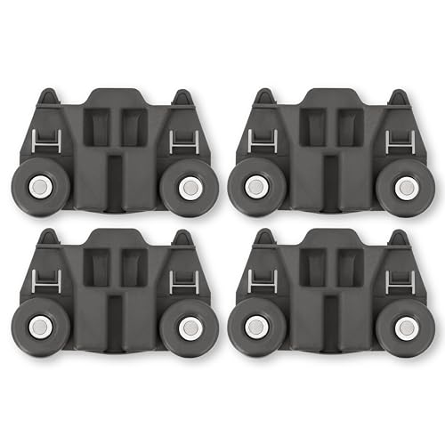 BlueStars 4-Pack W10195417 Dishwasher Lower Rack Wheel with Steel Screws