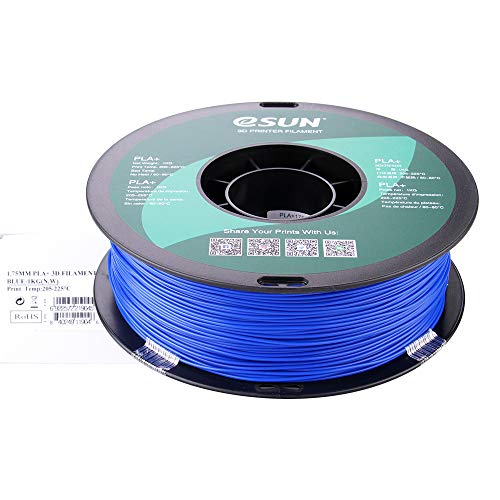 eSUN PLA PRO (PLA+) 3D Printer Filament, Dimensional Accuracy +/- 0.03mm, 1kg Spool, 1.75mm, Blue