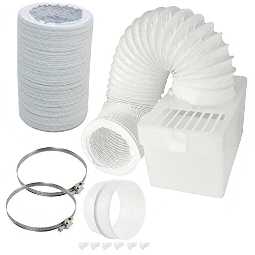 Spares2go Boîte de condensation et extra long kit de tuyaux avec bague de connexion pour Bush sèche-linge (10,2 cm/100 mm de diamètre/6 m Tuyau)