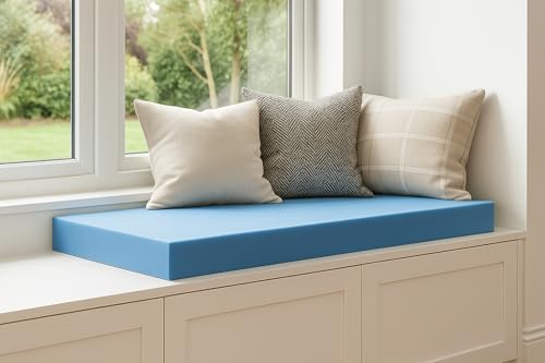 DURAFOAM High Density Blue Firm Foam for Cushions, Sofas, Beds, Seats, Campervans, Indoor & Outdoor Padding, DIY - 80 x 20 x 5 Inches