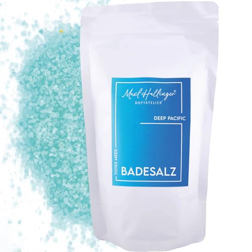Hallingers Deep Pacific – Sales de baño de alta calidad como regalo con sales de baño del Mar Muerto – del taller perfumado Maxl Hallinger (Bag) – Ideas de regalo de Navidad & regalos calendario de