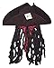 Jacobson Hat Company Men's Caribbean Pirate with Braids, Brown, One Size