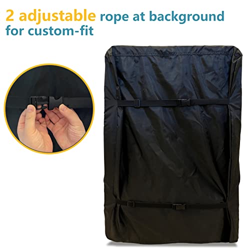 Bitubi Chest Freezer Cover– Waterproof, Dustproof, Sun-Proof, L28”W23”H34” Suitable For Most 5.0 Cubic Compact Deep Freezer On Market (Black) #TOP3