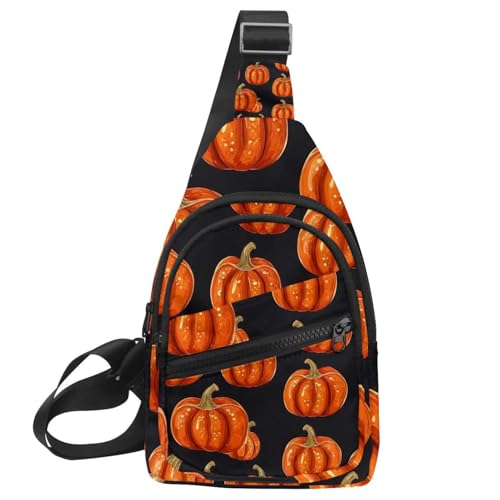 Petit sac à dos à bandoulière sac de poitrine Helloween