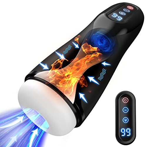 Watcosa Masturbtore per Uomini Automatico Sex Toys, Masturbatore Uomo with 9 Modalità di...